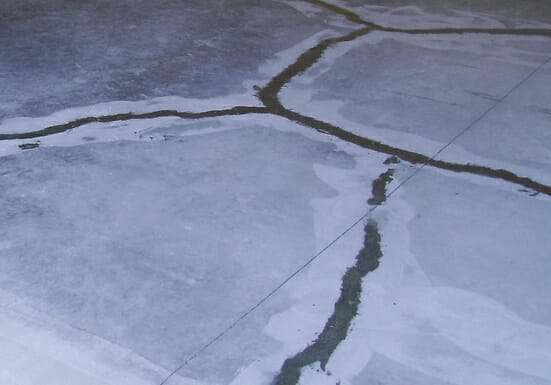 cracks-repaired on-garage-floor