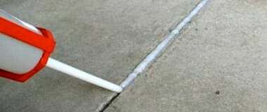 how to fill garage floor contraction joints