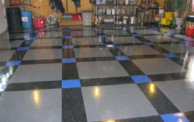 vinyl composite garage floor