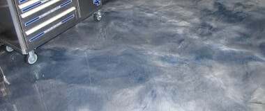 metallic epoxy garage floor