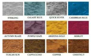 metallic epoxy color chart