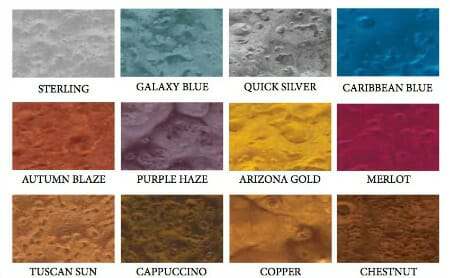 Metallic hot sale epoxy colors