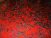 red silver metallic garage epoxy