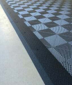 black diamond plate transition strips for interlocking floor tile