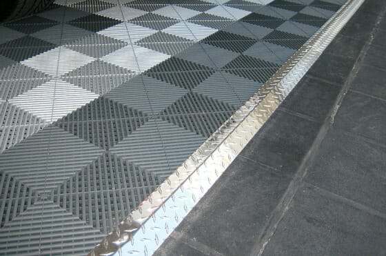 Using Diamond Plate Transition Strips For Your Garage Tile All