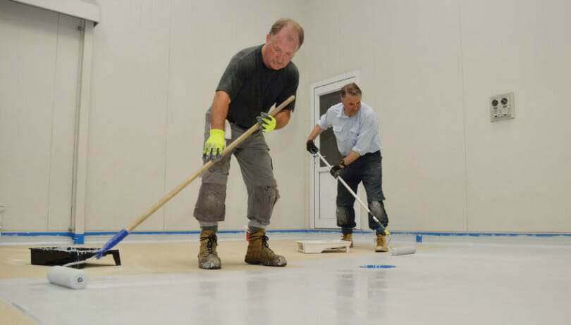 how to apply garage floor epoxy