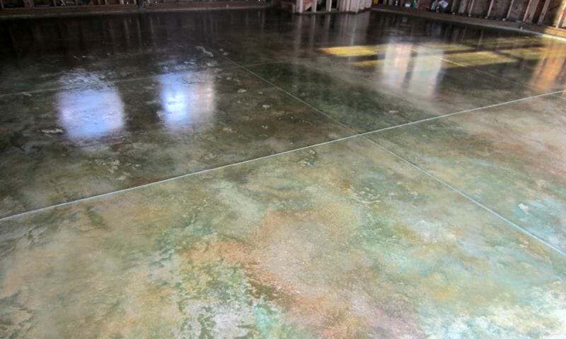 Acid Stained And Color Dyed Garage Floors All Garage Floors