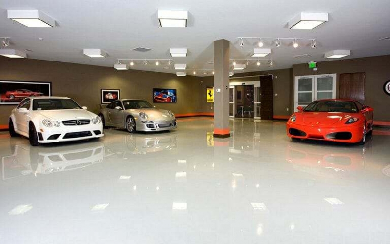 Epoxy garage flooring option
