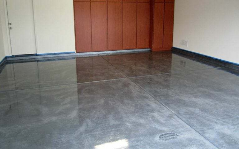 Metallic epoxy garage flooring option