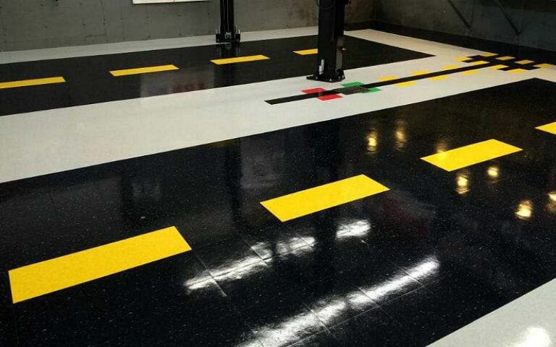 VCT garage floor tile