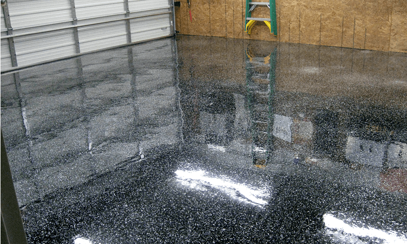 Epoxy Garage Floor Black 