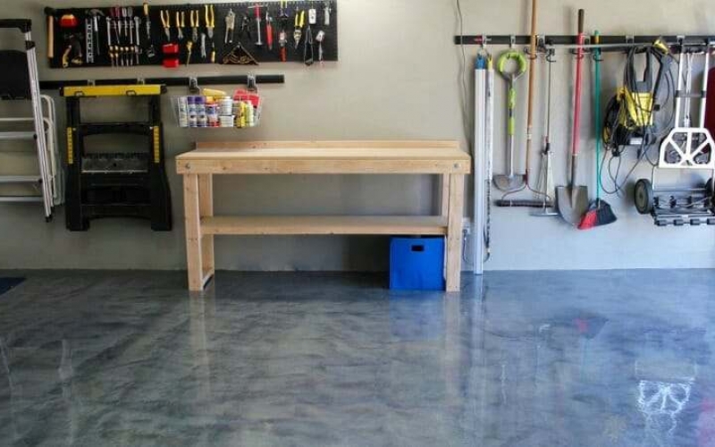 RockSolid metallic epoxy garage floor coating