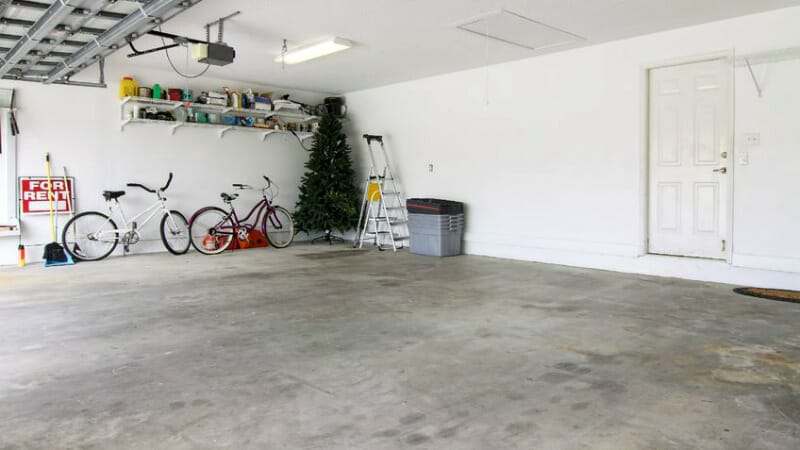 Concrete Dusting Of Your Garage Floor, How To Disguise A Concrete Garage
