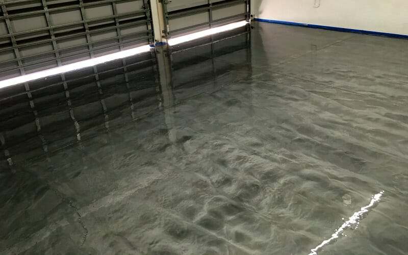 RockSolid silver bullet metallic garage floor coating