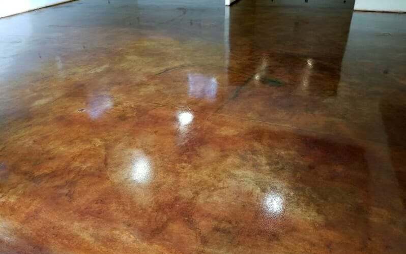 Metallic hot sale concrete stain