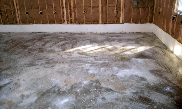 Diy Stained Concrete And Clear Top Coat For A Workshop Floor All