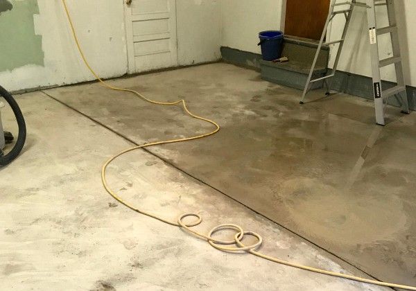 cleaning-after-grinding-garage-floor