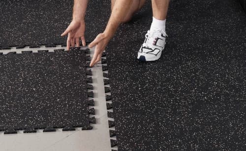 Garage top exercise mats