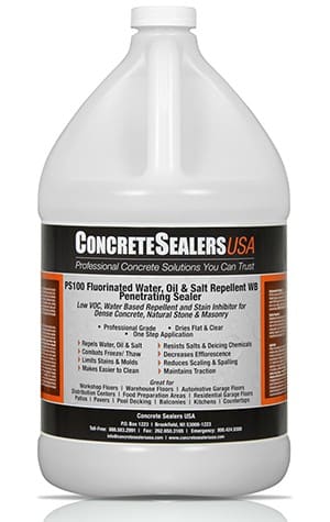 PS100 oil resistant garage floor sealer