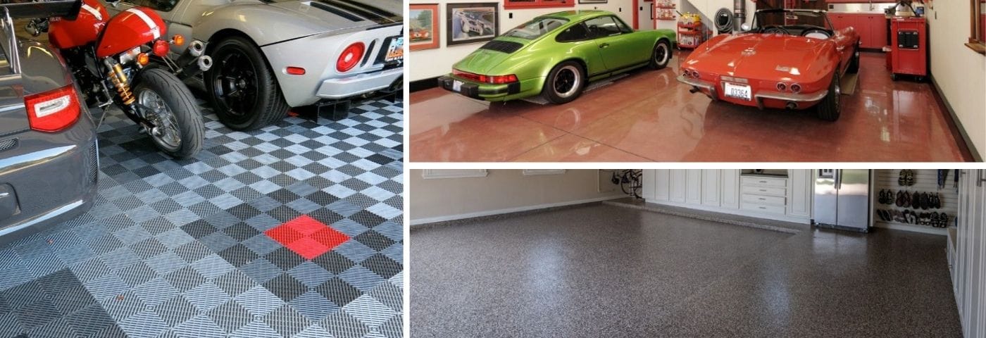 all garage floors image collage