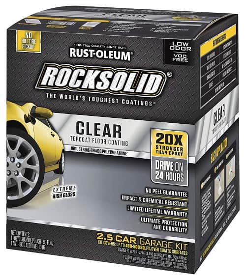 RockSolid clear coat garage coating
