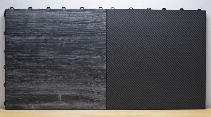 Vinyltrax Pro and Carbon fiber garage tiles